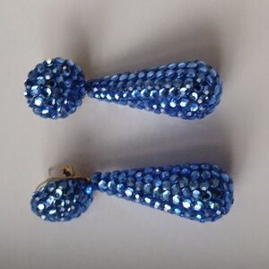 Elegant Blue Drop Earrings